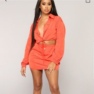 Orange 2 piece